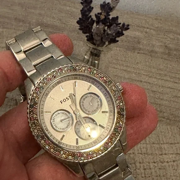 Fossil | Accessories | Fossil Silver Watch With Multicolor  display picture 2
